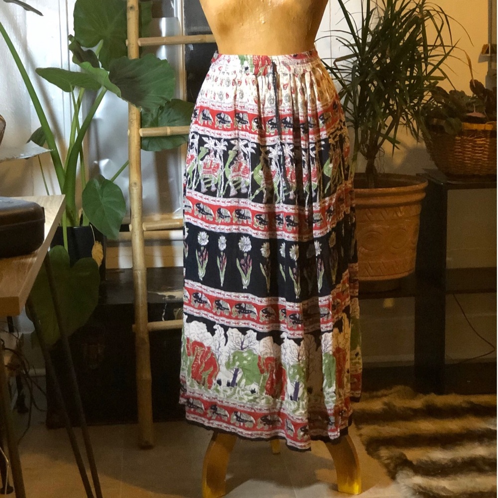 Bohemian maxi skirt